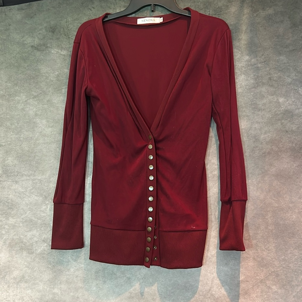Nenona Snap Button Down Shirt - S